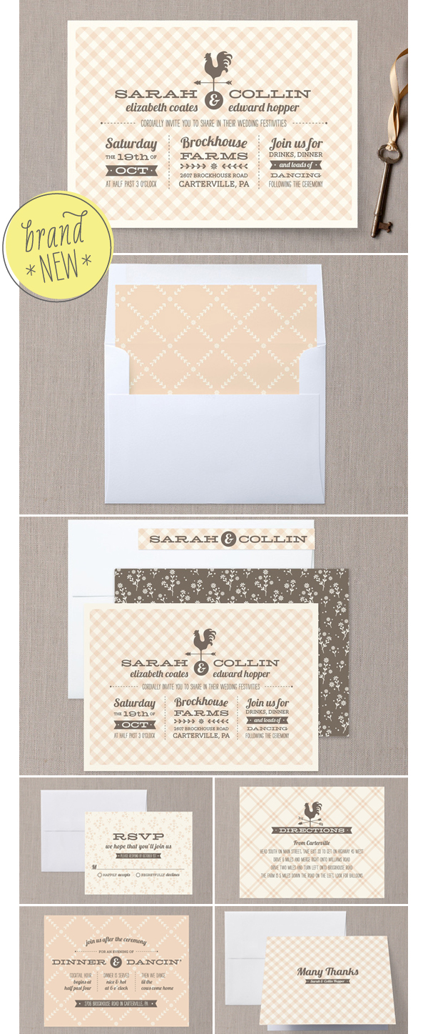 country classic wedding invitation suite duncan park papers