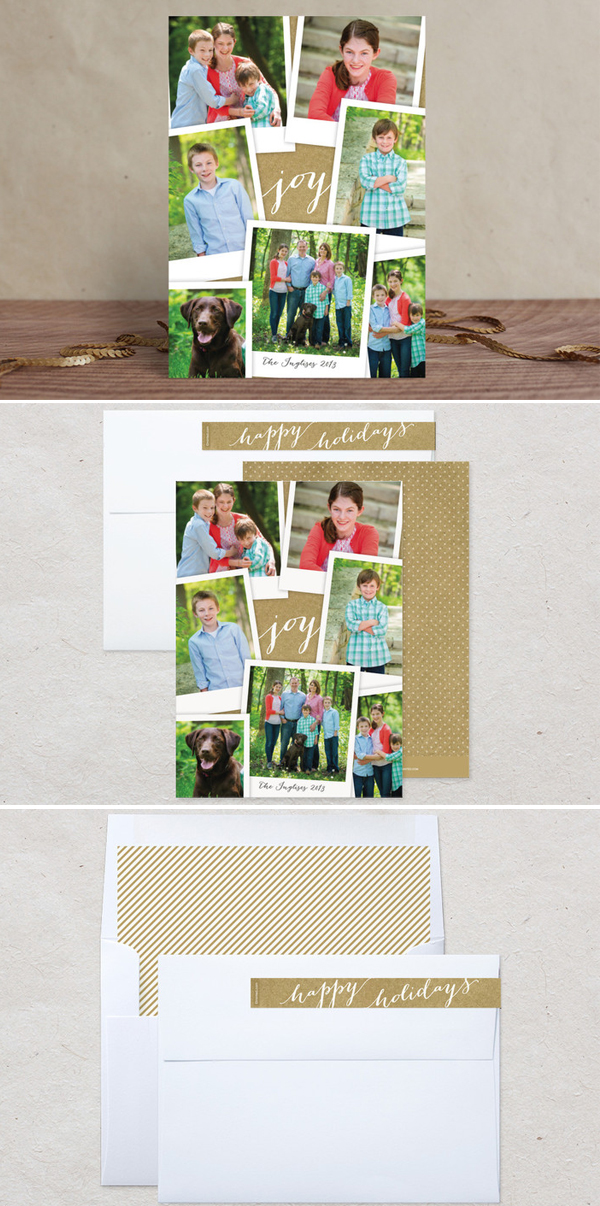 Simple Snapshots Holiday Photo Card by Laura Hankins Duncan Park Papers for Minted